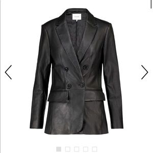 Frame leather blazer worn twice basically new